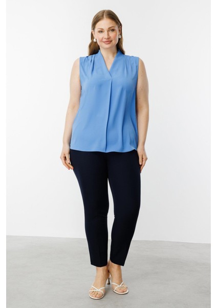 Beli Lastikli Dar Paça Büyük Beden Pantolon fırsatları