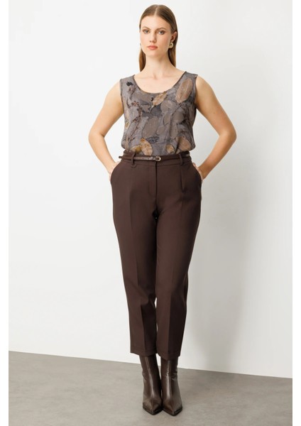 Beli Kemerli Bol Paça Pantolon