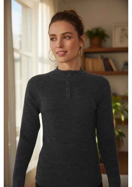 Kadın Düğmeli Triko Body modelleri