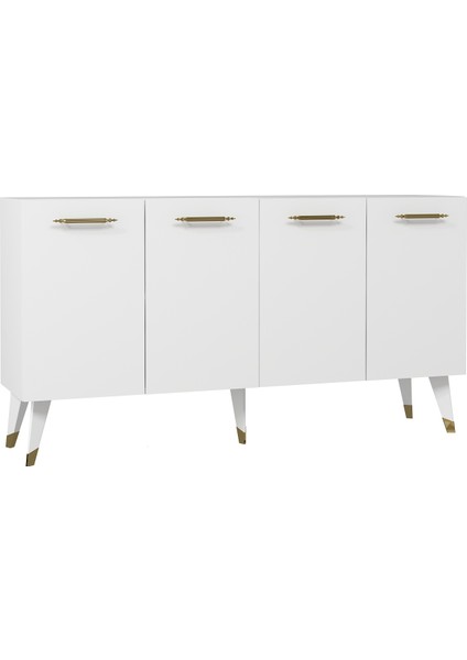 8224-128DD KB150 Konsol,tv Ünitesi Beyaz-Altın indirimleri