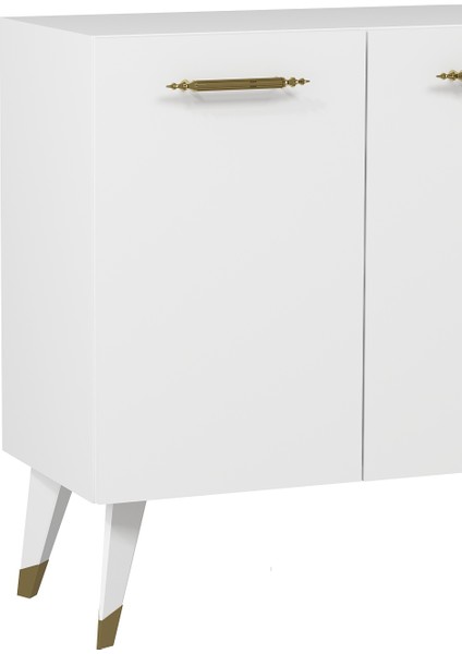 8224-128DD KB150 Konsol,tv Ünitesi Beyaz-Altın