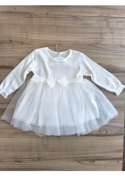 Laura Baby Kız Bebek Çocuk Fiyonklu Tül Elbise