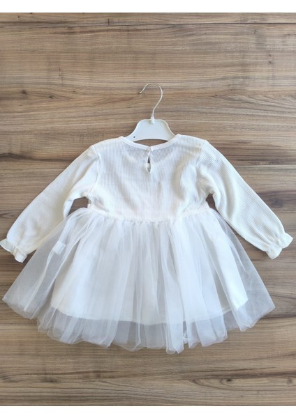 Laura Baby Kız Bebek Çocuk Fiyonklu Tül Elbise