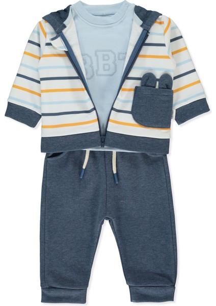 Üç Ip Pantolon 3lü Takım (Bebetto Boy Team) Lacivert