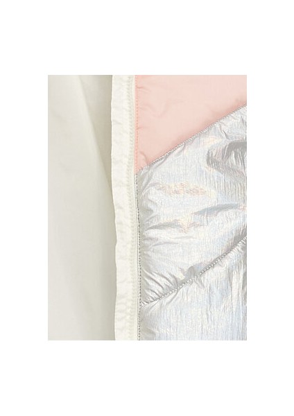 Kapüşonlu Renk Bloklu Kız Çocuk Şişme Mont modelleri