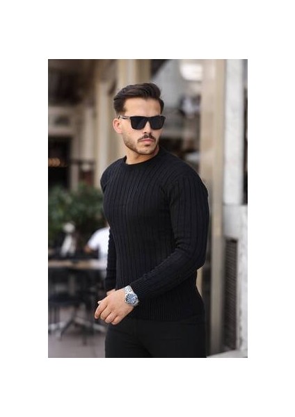 Erkek Slim Fit Dar Kesim Triko Kazak