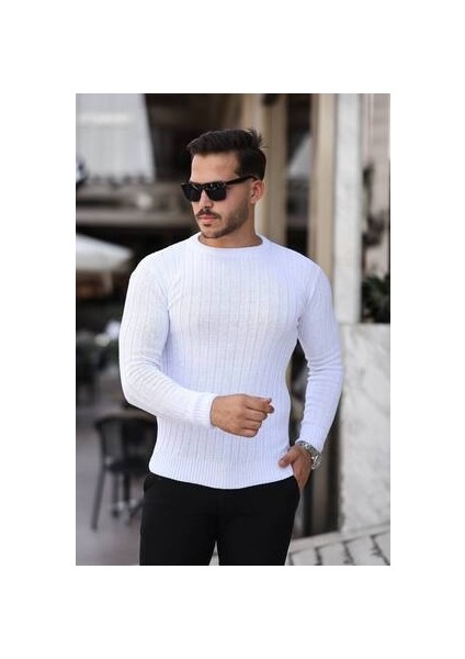 Erkek Slim Fit Dar Kesim Triko Kazak