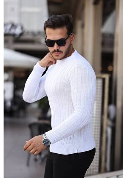 Erkek Slim Fit Dar Kesim Triko Kazak fiyatları