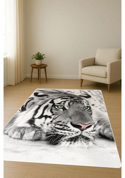 Kaplan Desenli Dijital Baskı Kaymaz Taban Halı H0140 fiyatları