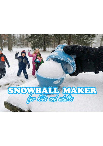 Kar Topu Yapıcı – Snowball Maker (Büyük / Küçük Boy – Mavi & Pembe)
