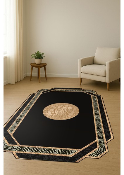 Modern Lazer Kesim Dijital Baskı Kaymaz Taban Halı H0859 fiyatları