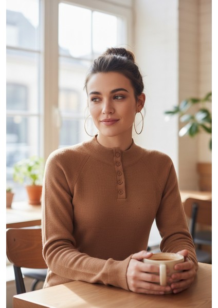 Kadın Düğmeli Triko Body modelleri