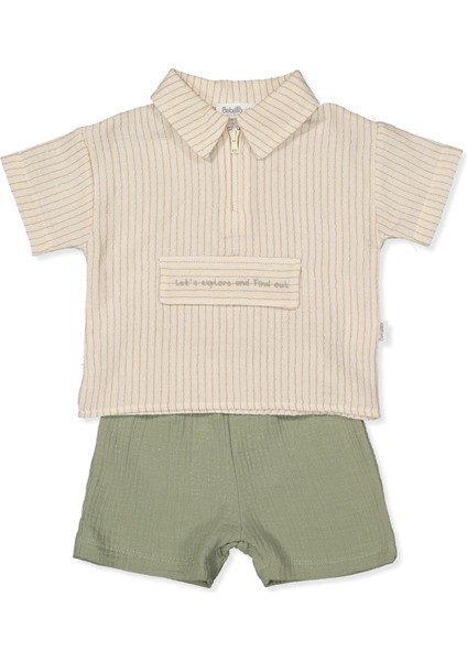 Müslin Şort 2li Takım (My Galaxy) Yeşil