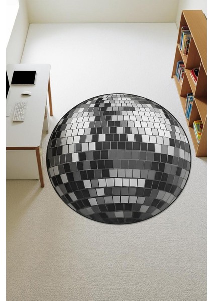 Disko Topu Desenli Süngerli Kaymaz Dot Taban Dijital Baskı Halı H1060 fiyatları