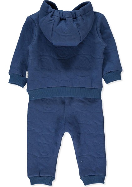 Jakarlı Kapitone Kapşonlu Hırka 2li Takım (Bearısh) Indigo fiyatları