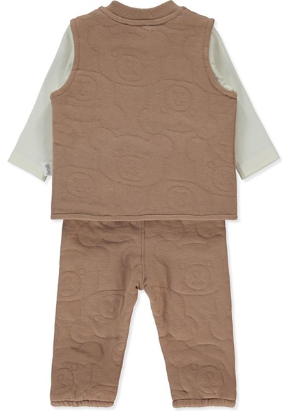 Kapitone Yelek 3lü Takım (Bearısh) Kahverengi fiyatları