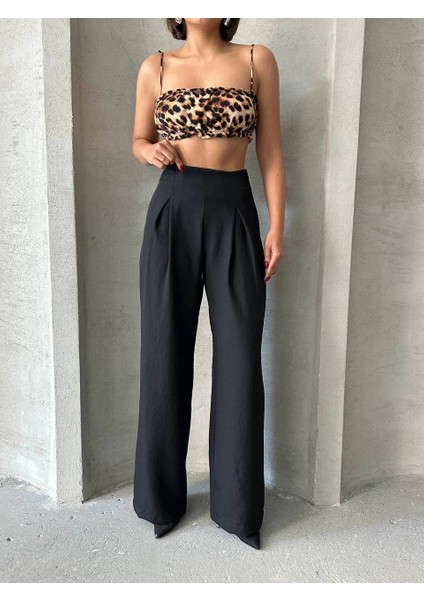 Pileli Keten Pantolon fırsatları