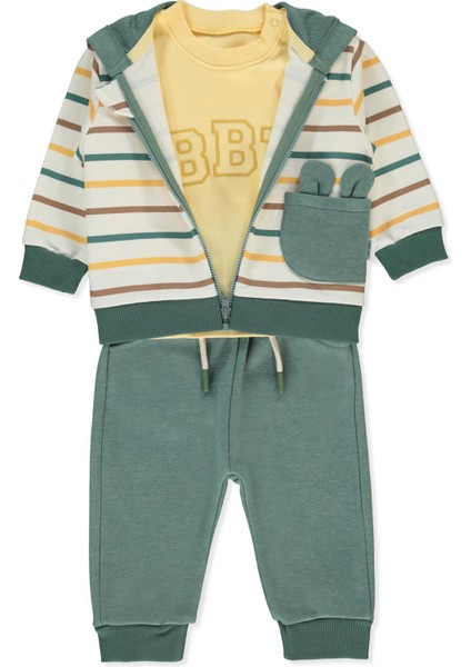 Üç Ip Pantolon 3lü Takım (Bebetto Boy Team) Yeşil