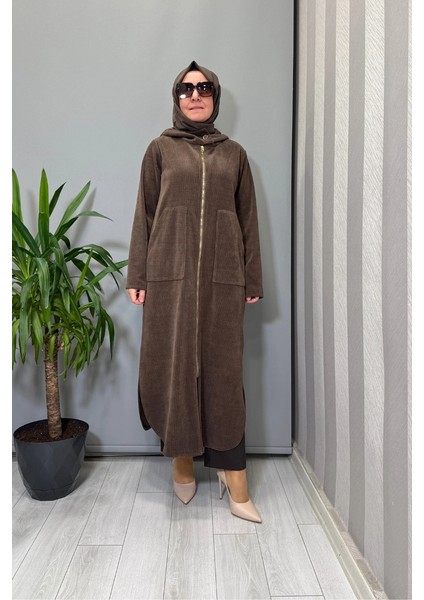 Önü Fermuarlı Kap Kahve 56MK6134