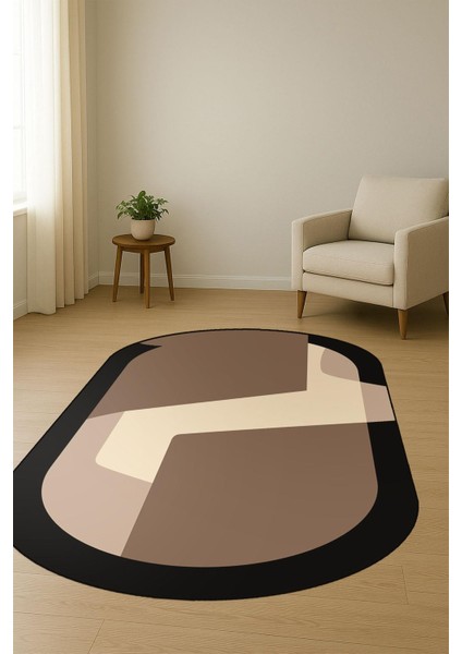 Modern Desenli Süngerli Kaymaz Dot Taban Dijital Baskı Halı H1061 fiyatları