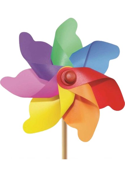 7 20CM Gökkuşağı Rüzgar Gülü