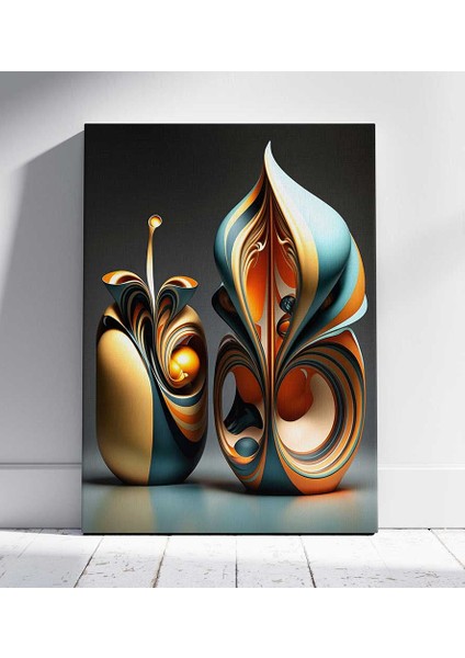 Akışkan Heykel Estetiği Kanvas Tablo Duvar Resim
