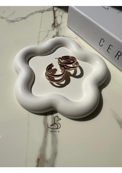 Çiçek Şeklinde Taş Tozu Dekoratif Takı Tabağı fiyatları