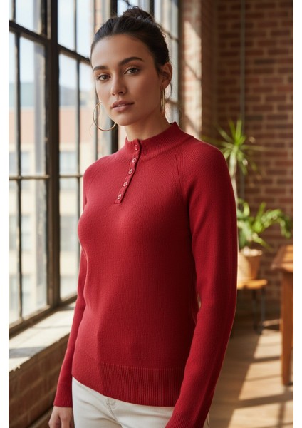 Kadın Düğmeli Triko Body modelleri