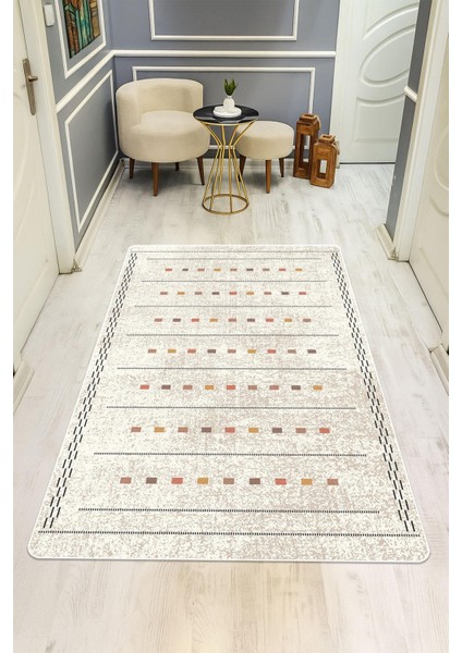 Modern Desenli Dijital Baskı Kaymaz Taban Halı H0271