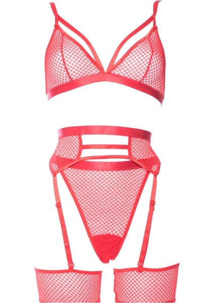 Kırmızı Fantezi File Jartiyer Takım modelleri