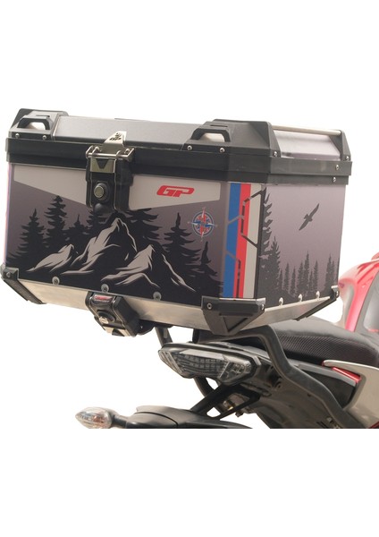 DSN06 45 Lt Alüminyum Motosiklet çanta Uyumlu Sticker indirimleri