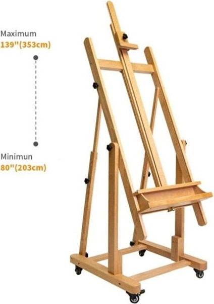 Katlanabilir Masaya Dönüşebilen Profesyonel Şövale