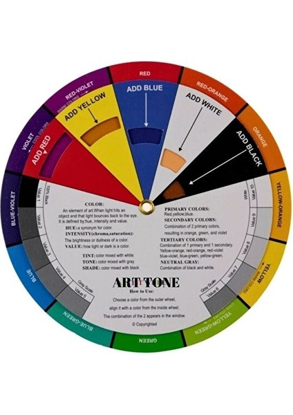 Renk Oluşum Kartelası 13CM Yeni