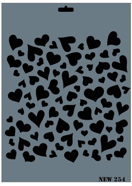 Rich New Seri N-254 Stencil 35X25 cm