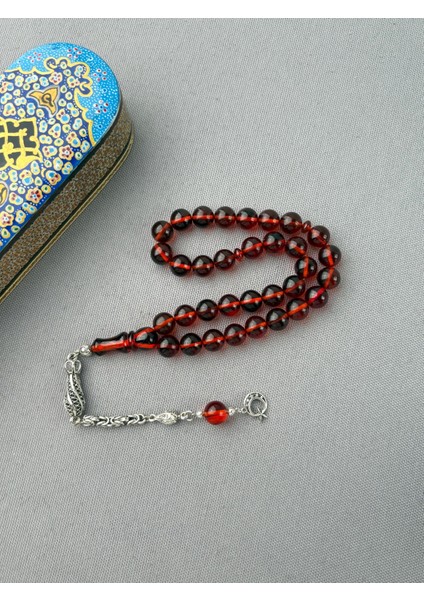 Bülbül Atölye Işçiliği Sıkma Kehribar Tespih