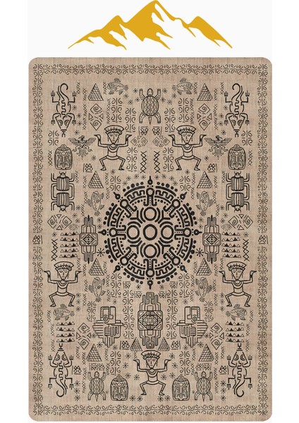 Modern Desenli Dijital Baskı Kaymaz Taban Halı H1091 modelleri