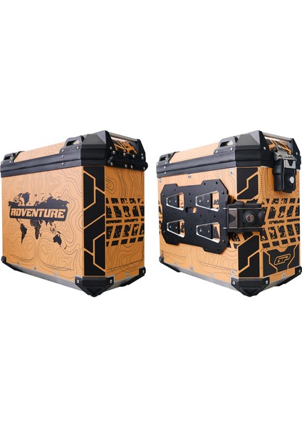 DSN03 Universal 40 Lt x 2 Desenli Alüminyum Motosiklet Yan Çanta Seti modelleri