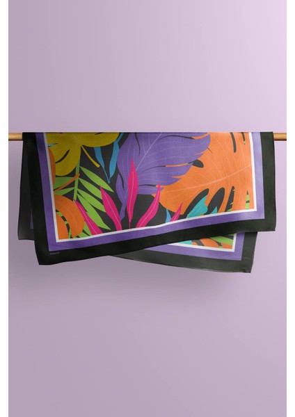 C78 Kadın Mavi Yaprak Desenli 50X50 Bandana Hyl DG01692-22 indirimleri