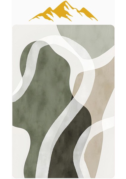 Modern Desenli Dijital Baskı Kaymaz Taban Halı H0222 modelleri