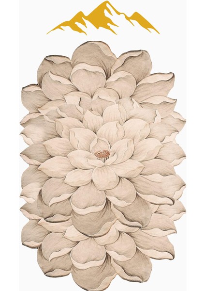 Modern Lazer Kesim Dijital Baskı Kaymaz Taban Halı H0426 modelleri