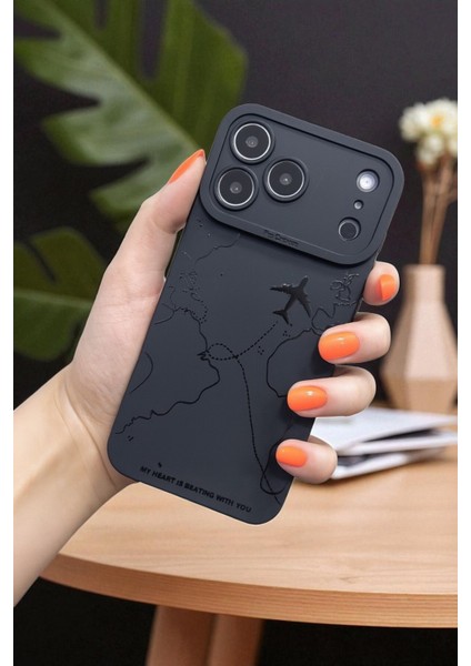 Apple iPhone 17 Pro Max Uyumlu Harita Desenli, Yumuşak Silikon Kılıf, Darbeye Karşı Dayanıklı Kapak fiyatları