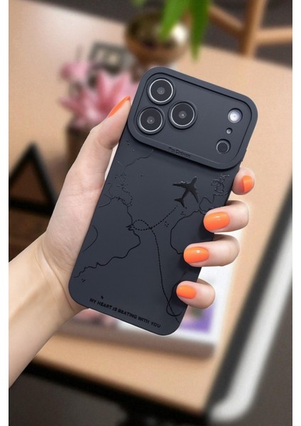 Apple iPhone 17 Pro Max Uyumlu Harita Desenli, Yumuşak Silikon Kılıf, Darbeye Karşı Dayanıklı Kapak fırsatları