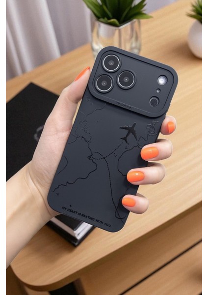 Apple iPhone 17 Pro Max Uyumlu Harita Desenli, Yumuşak Silikon Kılıf, Darbeye Karşı Dayanıklı Kapak indirimleri