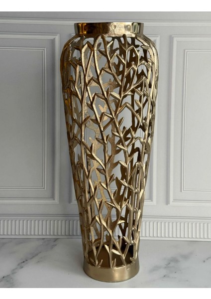 Pirinç Vazo Dekoratif 72 cm