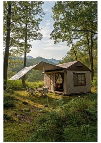 10-12 Kişilik Oxford Kumaş Şişme Çadır | 350X350X250CM | Su Geçirmez PU3000+MM modelleri