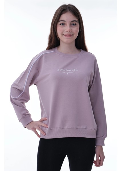 Kolu Biyeli Baskılı Kız Çocuk Sweat 2012 modelleri