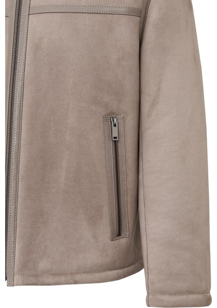 Lozan Erkek Bej Kürk Yaka Teddy Deri Mont 25WGP6594FF indirimleri