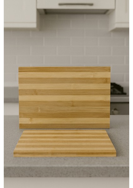 2’li Bambu Kesme Tahtası Seti – Doğal Ahşap | Çift Boy, Kaymaz, Sağlam Yapı fiyatları