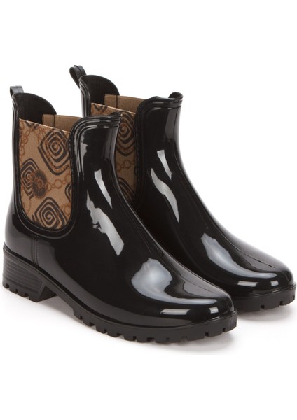 Ducie Londan Leopard Bayan Yağmur Botu