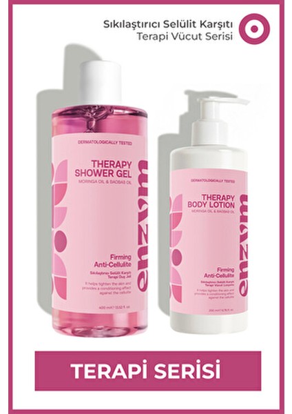 Sıkılaştırıcı ve Selülit Karşıtı Terapi Duş Jeli ve Losyon Banyo Seti